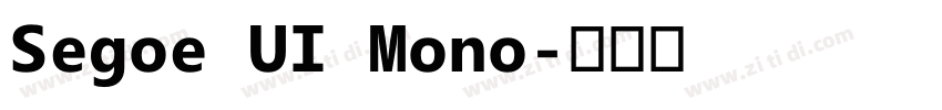 Segoe UI Mono字体转换